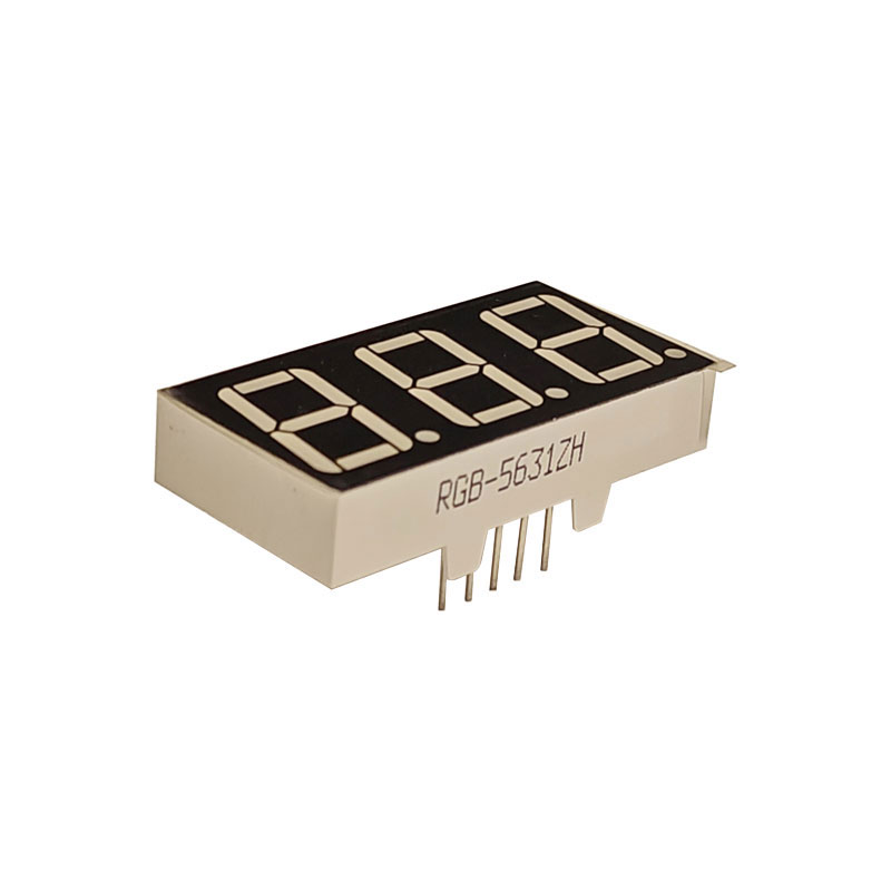 Tatlong Digit na 7-Segment na LED Display